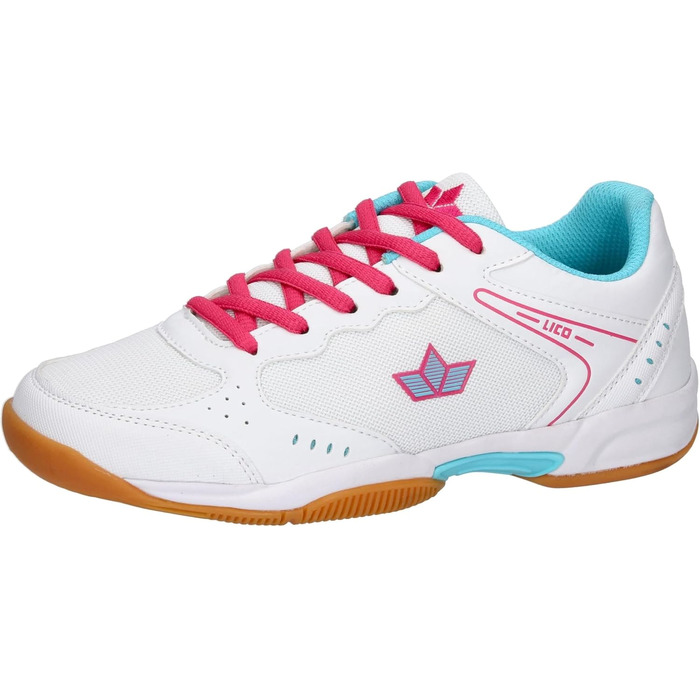 Жіночі зальні тенісні кросівки Lico Damen Speed, білий/рожевий/блакитний, 41 EU