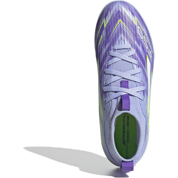 Дитячі футбольні бутси Adidas F50 SPARKFUSION League W Mid Turf - Violet Tone, Lucid Lemon, Purple Rush, 37 1/3 EU