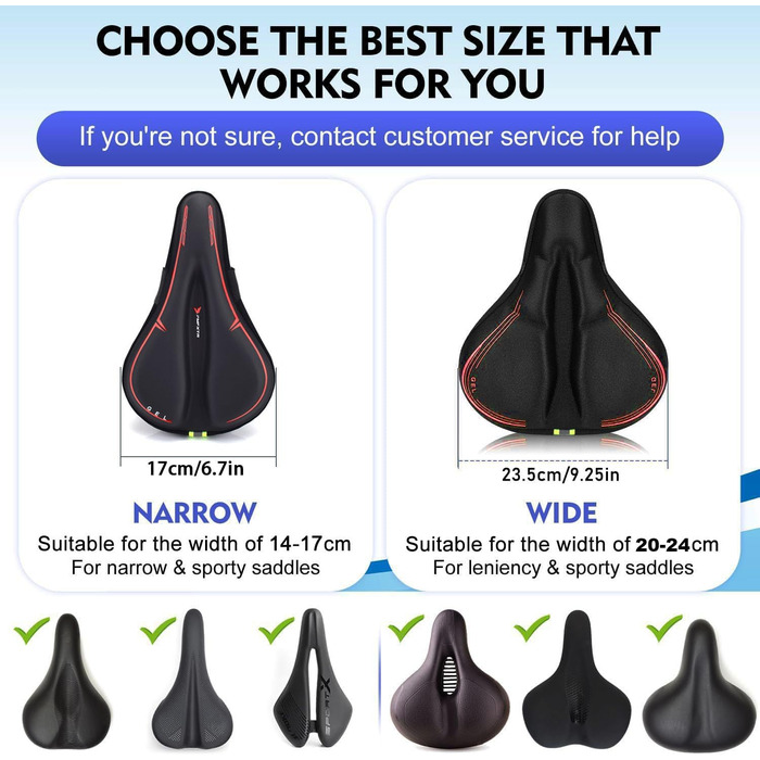 Покриття на сідло велосипеда, водонепроникний чохол для сідла, 27.5 * 23.5 см, м'яке покриття з відбиваючими смугами, підходить для електровелосипеда, тренажера, спінбайка (червоний)