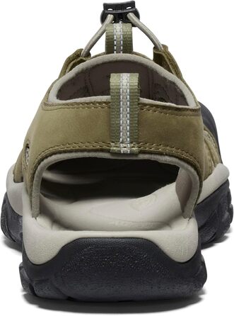 KEEN Newport - чоловічі водяні сандалі з закритим носком, шкіряні (44 EU, Martini Olive Brindle)