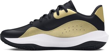 Кросівки баскетбольні чоловічі Under Armour UA Lockdown 7 Low, 48.5 EU, чорний/металевий золотий/чорний