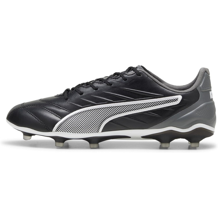 Футбольне взуття PUMA King Pro Fg/Ag, 45 EU, чорний/білий/темно-сірий