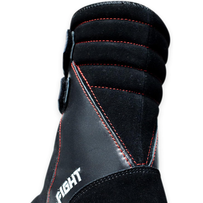 Боксерські черевики FOX-FIGHT Extreme з натуральної шкіри, професійні, чорні (41 EU)