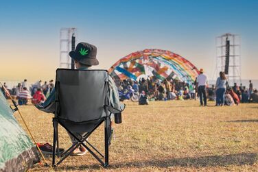 Кемпінговий стілець Stagecaptain CSB-5282 (2 шт.) - складний, з кишенею та тримачем для напоїв, для кемпінгу, фестивалів, саду та пляжу, водовідштовхувальне покриття