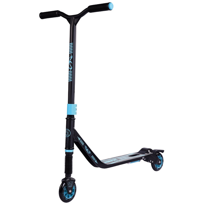Трюковий самокат Jumpro Stunt Scooter синій, до 80 кг, з пружинною технологією, сертифікат TÜV GS