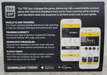 Петлі для тренувань TRX Pro 4, підвісна система, чорні/жовті