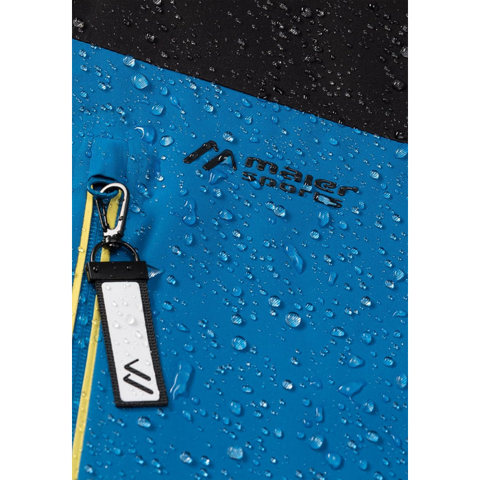 Чоловіча гірськолижна куртка Maier Sports Beskid 60 Black/Imperial Blue: водонепроникна, дихаюча, з 4-стороннім стретчем та утепленням mTHERM
