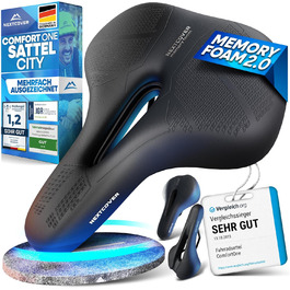 Оригінальний велосипедний сідло NEXTCOVER® з Memory-Foam 2.0 — ергономічне, м'яке, комфортне сидіння для велосипеда для чоловіків і жінок, міське сідло для велосипеда