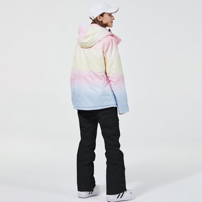 Комплект гірськолижний жіночий HOTIAN 2 в 1: куртка та штани, водонепроникний, вітронепроникний, для сноуборду та гірськолижного спорту, M, 2020+