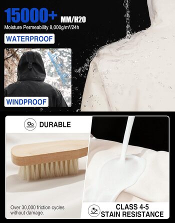 Зимова куртка Pioneer Camp для жінок – 3 в 1, для катання на лижах та сноуборді, водонепроникна, дихаюча, з бавовняною підкладкою (Світло-хакі, XXL)