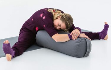 Валик для йоги Yogistar Yin Plus круглий, фіолетовий