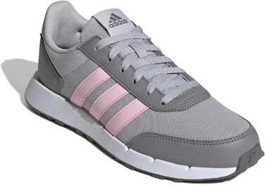 Кросівки для бігу Adidas Run 50s, 38 EU, сірий/рожевий/сірий, для жінок