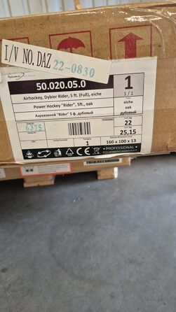 Airhockey Dybior Rider - ігровий стіл для хокею, 150x75x86 см, з дерева