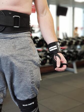 Пояс для важкої атлетики BEAR GRIP, неопреновий, вигнутий, з підтримкою спини та попереку, для фітнесу та бодібілдингу, чорний, XL