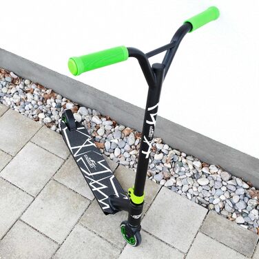 Трюковий самокат Carromco Action Rider 100 зелено-чорний, для скейтпарку, HIC-компресія