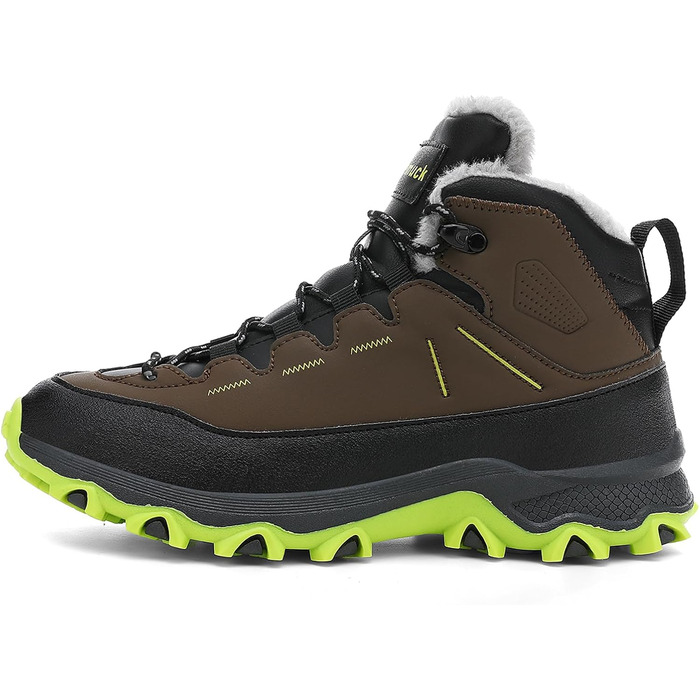 Дитячі трекінгові черевики Kinder: комфортні, теплі, для походів (EU 30-39, коричневі)