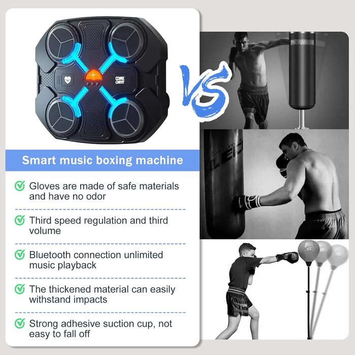 Інтелектуальна музична бокс-машина для настінного монтажу з Bluetooth для домашніх тренувань, декомпресії та боксерських вправ