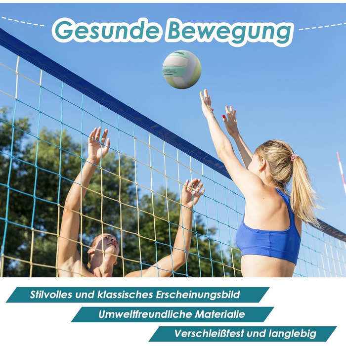 Волейбольний м'яч для пляжу та басейну Soft Touch з сіткою (офіційний), Macaron