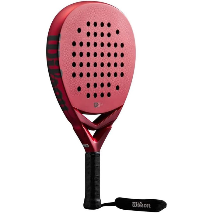 Дитяча падельна ракетка Wilson Bela Junior V2, скловолокно/EVA, червона/чорна, 4'