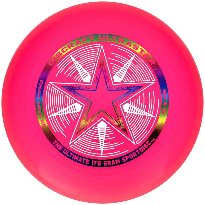 Фрісбі Discraft Ultra Star Sport 175 г Рожеве - професійний диск для гри на вулиці