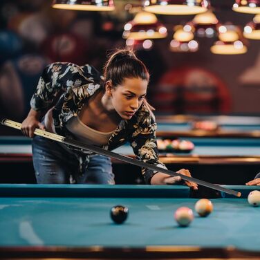 Більярдний кий HomeSeason з скловолокна, 147.3 см, професійний (з чохлом)