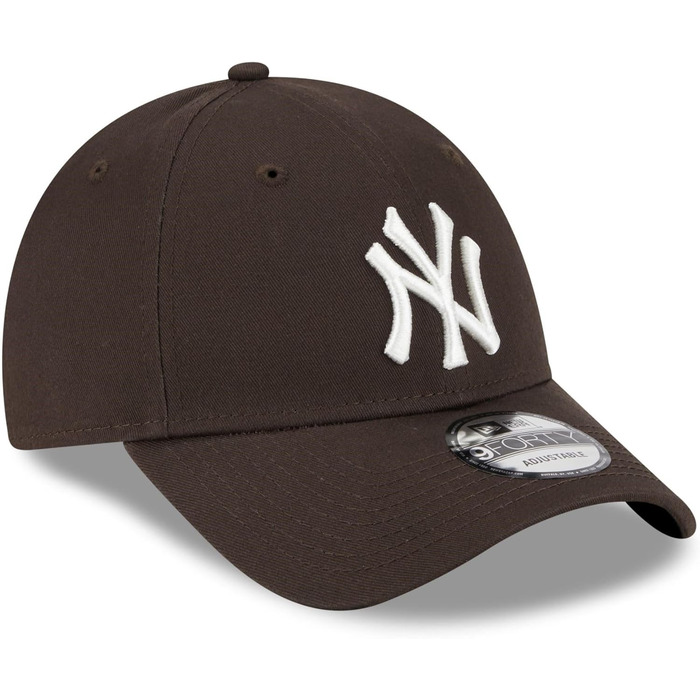 Кепка New Era New York Yankees MLB League Essential 9Forty регульована коричнево-біла, #32954, універсальний розмір