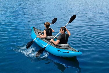 Надувний каяк Bestway Hydro-Force Cove Champion X2, 331x88x45 см, комплект з веслами і насосом