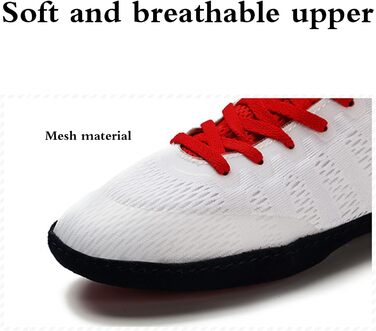 Боксівські кросівки для жінок та чоловіків, 44EU, червоно-білі: стабільність, комфорт, для боксу, боротьби, кікбоксингу та ін.