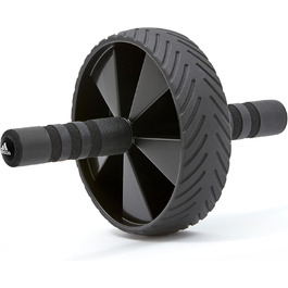 Ab Wheel adidas для преса та рук, тренажер для дому, чорний, універсальний розмір
