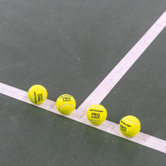 Тенісний м'яч Dunlop Pro Coach - для тренувань та коучингу (4 м'ячі)