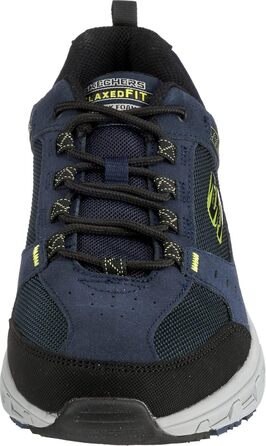 Чоловічі кросівки Skechers Vigor 2.0 Navy з шкіри, PU та сітки, акцент Lime