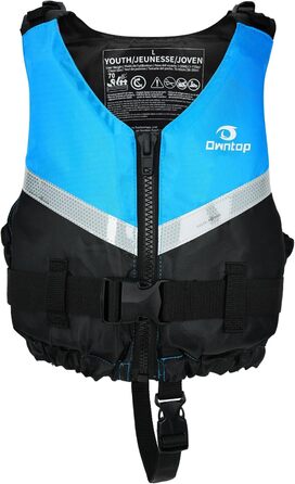 Рятувальний жилет Owntop для дорослих (XL/XXL, 70 кг+), унісекс, для каякінгу, риболовлі, вітрильного спорту та водних видів спорту, синій