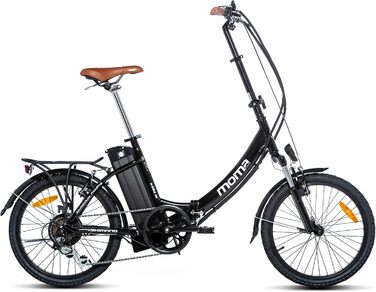 Електровелосипед складаний Moma Bikes Ebike20.2, алюмінієвий, Shimano 7 швидкостей, акумулятор іон-літій 36V 16Ah