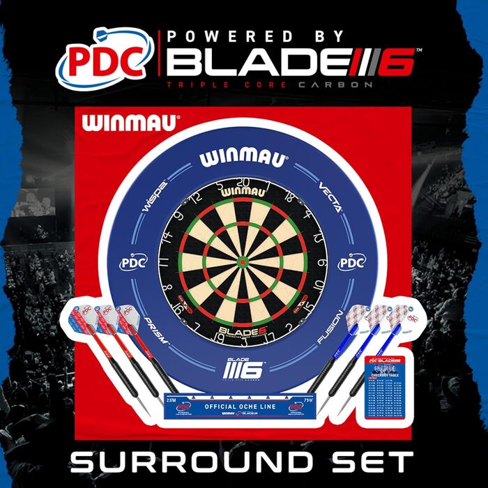Дротиковий щит WINMAU Blade 6 професійний, сизаль, офіційна турнірна дошка PDC