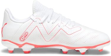 Дитячі футбольні бутси PUMA Future Play FG/AG Jr для гри на траві та штучному покритті, 37 EU, білий/фіолетовий