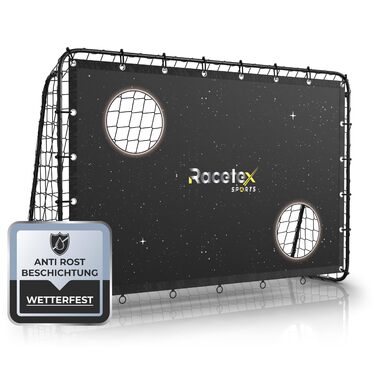 Футбол ворота Racetex Galaxy дитячі та дорослі з антикорозійним покриттям та анкерами для кріплення