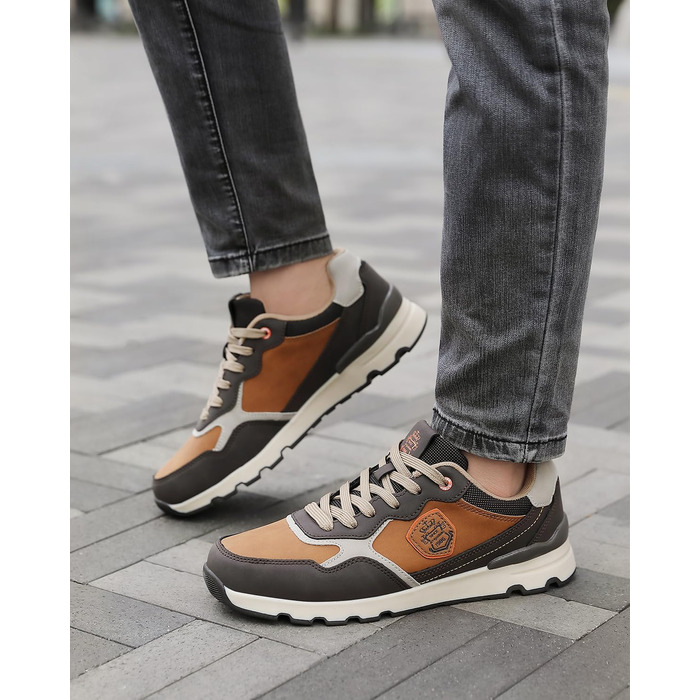 ARRIGO BELLO Кросівки чоловічі для активного відпочинку, роботи та хайкінгу, легкі, розмір 41-46, колір коричневий