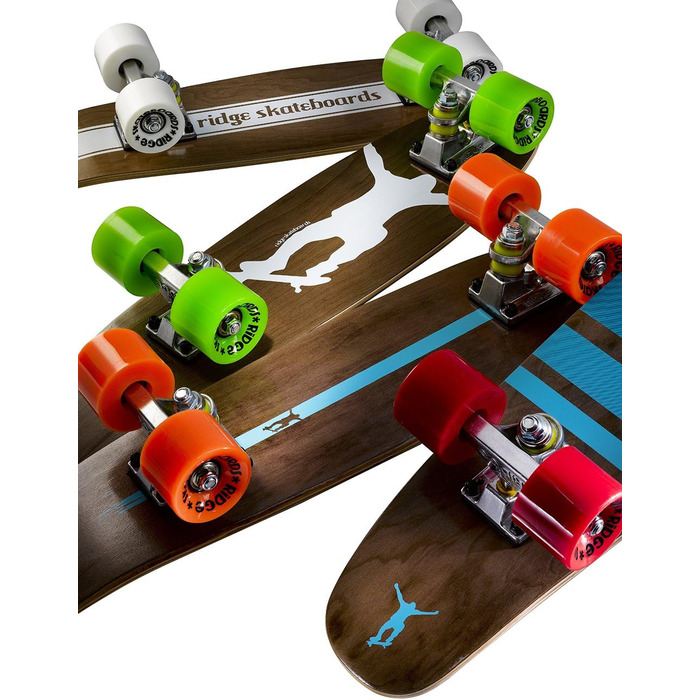 Скейтборд Ridge Cruiser Maple Mini Number Four, синій, MPB-22-NR4, дерево клен