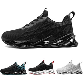 Кросівки для бігу та повсякденного носіння Frysen: дихаючі, унісекс, 38-46 EU, білі та чорні