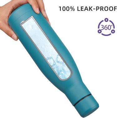 Термос-пляшка BJPKPK 500 мл з нержавіючої сталі, чорно-червоний, для напоїв, багаторазовий, термоізоляційний