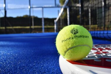 М'ячі для падел-тенісу PadelPursuit Tournament - 9 шт. в упаковці, для змагань та турнірів