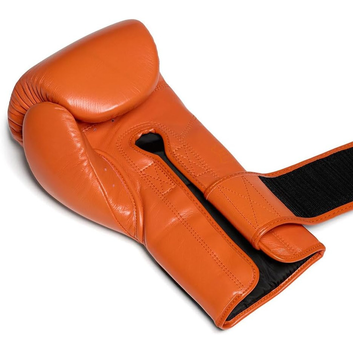 Боксерські рукавички Flow Challenge з натуральної шкіри для спарингу та тренувань, Муай Тай, кікбоксинг, ММА, бойові мистецтва, чоловічі та жіночі (Помаранчеві, 12 oz)