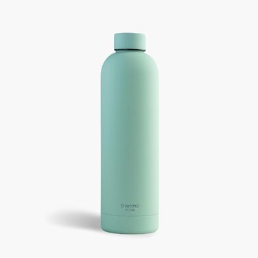 Термос-пляшка з нержавіючої сталі Thermo Flow 750 мл, BPA-free, герметична, для газованої води, дітей, спорту, школи, м'ятна