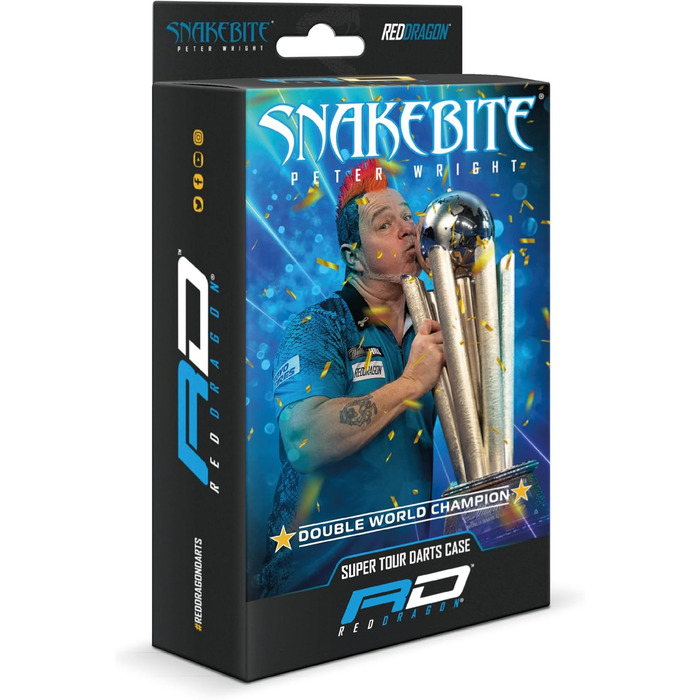 Чохол для дартсу RED DRAGON Peter Wright DWC Super Tour, преміум