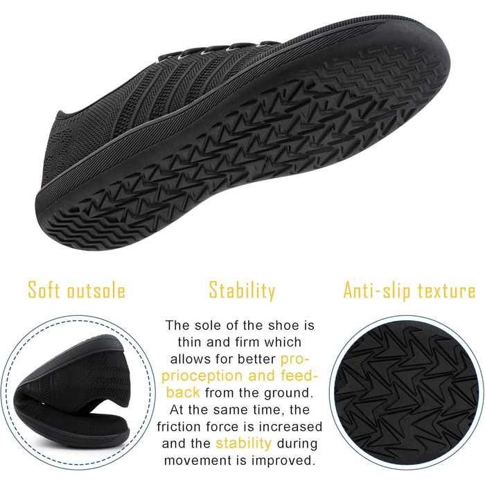 Босі кросівки Hitmars для чоловіків та жінок, кросівки з розділенням пальців, фітнес-кросівки, трейлранні кросівки, чорні, розмір 40