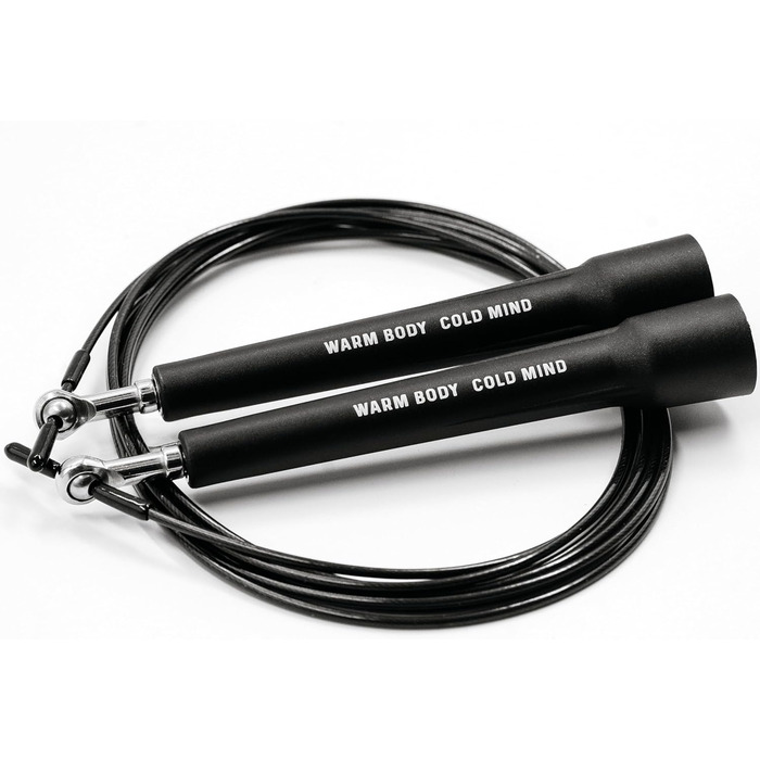 Регульоване скакалка Speed-Springseil для чоловіків та жінок, для важкої атлетики, боксу, фітнесу, занять спортом в приміщенні та на вулиці (Чорний)