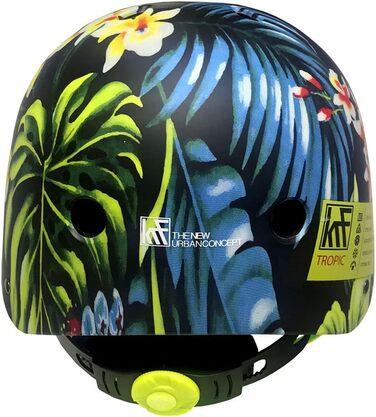 Дитячий мультиспортивний шолом Tropic Flower, захисний, для велосипеду, скейтборду та роликів