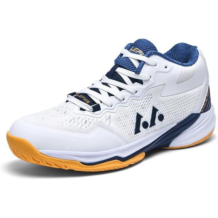 Волейбольні кросівки для чоловіків: для занять індоор, тренувань, з легкою амортизацією та антиковзкою підошвою, розміри 38-48 EU (38 EU, білий)