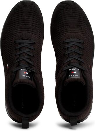 Кросівки Tommy Hilfiger Runner Corporate Knit Rib чорного кольору, 42 EU