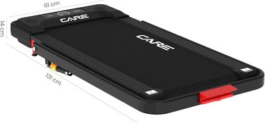 Біговий тренажер CARE FITNESS Jog 8: швидкість до 8 км/год, 4 функції, пульт ДК, комфорт та тихий мотор